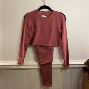 Pink Workout Set Flexxfit/Flxxfit